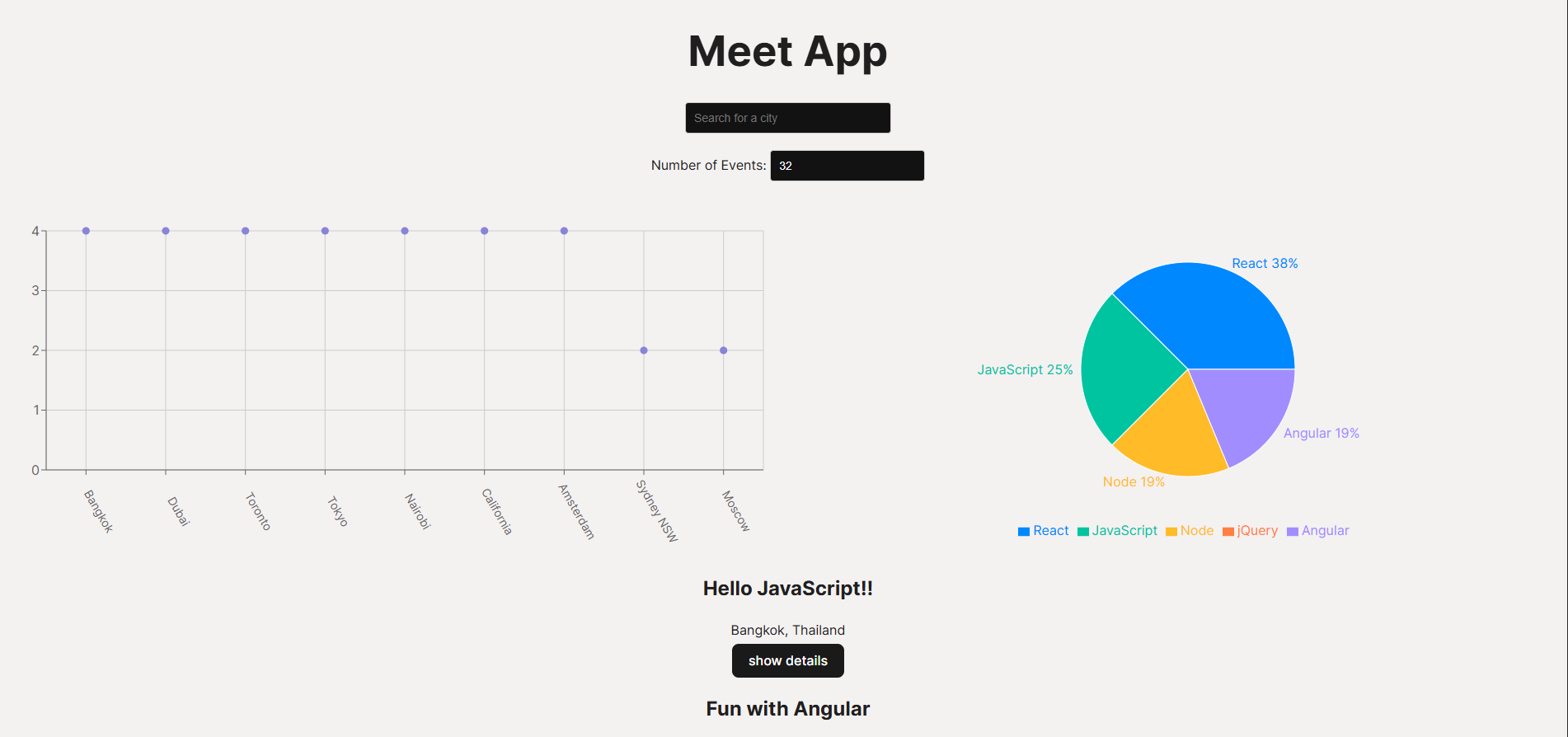Screenshot of Meet App